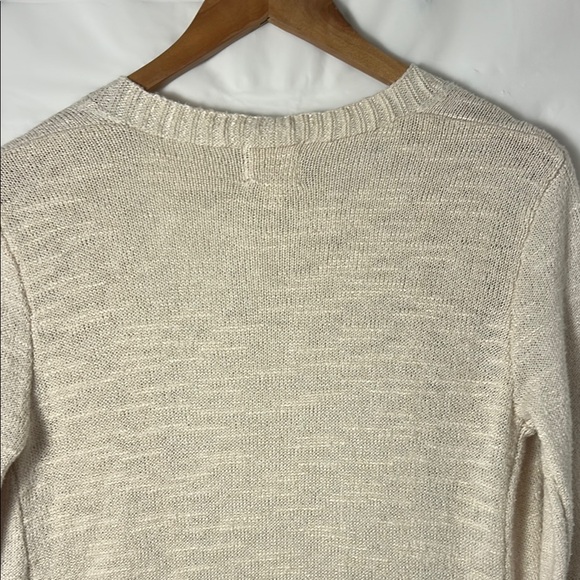 Hippie Rose Cream Cardigan with Fringe Details women size small boho chic warm - Picture 5 of 9